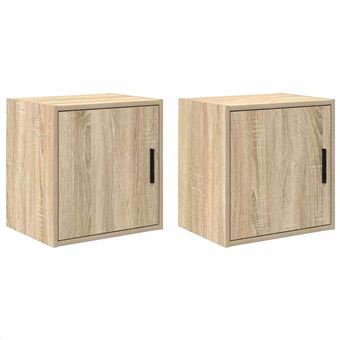 Armários de parede para garagem vidaXL |  2Peças | derivados de madeira - 1