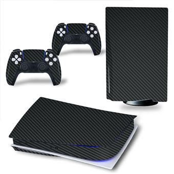 Autocolantes de Proteção HSMY para Consola Sony PS5 Edition Standard - Preto -Black - 1