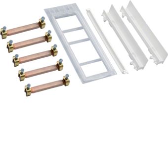 Barramento Hager ZM15S | Cor do cobre, Branco - 1