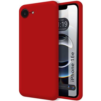 Capa TUMUNDOSMARTPHONE de silicone líquido ultramacio para iPhone 16e (6.1) | Vermelho - 1