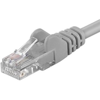 Cabo de Rede PremiumCord Patch cable UTP RJ45-RJ45 CAT5e 3m grey | Cinzento - 1