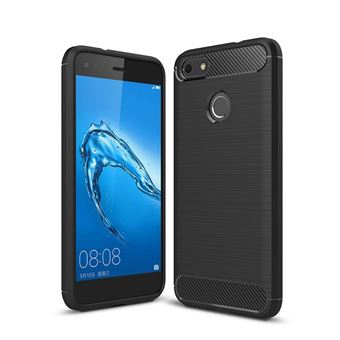 Capa Carbon Gel TPU Carbono Multi4you para Huawei P9 Lite mini / Huawei Y6 Pro 2017 - Preto - 1