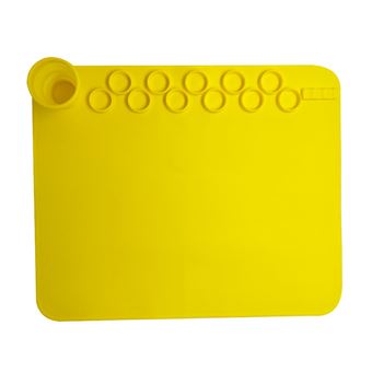Tapete de pintura de silicone CO-Phénix Lavável e reutilizável para pintura, arte, barro e artesanato -A Amarelo - 1