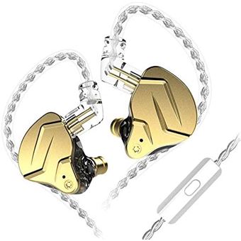 Auricular com Fios KZ ZSN - Dourado - 1