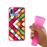 Capa Hapdey para Samsung Galaxy A40 2019 Design Abstrato Mosaicos Geométricos Modernos em Silicone Flexível e TPU Cor-de-Rosa_3