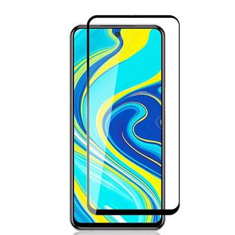 Pelicula Vidro 5D Full Cover para Xiaomi Redmi Note 9 Pro - Transparente e Preto - 1