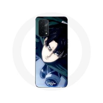 Capa Maniacase para Oppo A74 5G Anime Ataque dos Titãs Levi Ackerman Pôster - 1