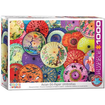 Puzzle Eurographics Asian Oil Paper Umbrellas | 1000 Peças - 1