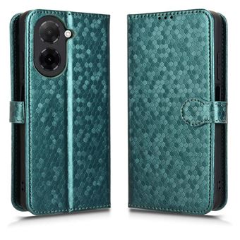 Capa GANGXUN para Xiaomi Redmi A5 4G | Pele | Fecho Magnético | Padrão Geométrico | Azul - 1