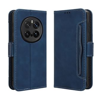 Capa FOXDOCK Protetora para Honor Magic 7 Pro 5G | Suporte e Flip de couro PU | À Prova de Choque | Azul - 1