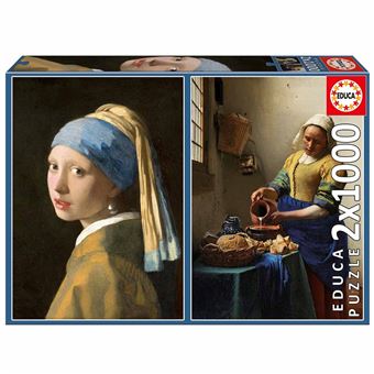 Puzzle Educa Vermeer | 2x1000 Peças - 1