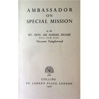 Ambassador on a special mission. - 1