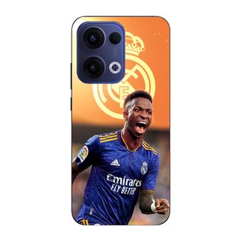 Capa Maniacase para Oppo Reno 13 5G | Vini JR Wallpaper Real Madrid azul e amarelo - 1
