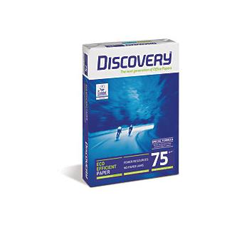 Papel Fotocopia Discovery Din A4 | Pack 500 Folhas | 75 gr - Branco - 1