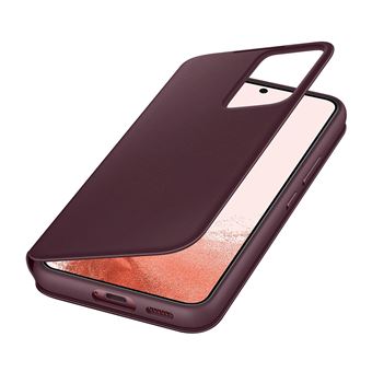 Capa Fólio Para Galaxy S22 Plus Smart Clear View Cover Orginal Bordeaux - 1