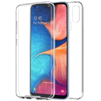 Capa Livro COOL em Silicone para 3D Samsung A202 Galaxy A20e Transparente Frontal + Traseira