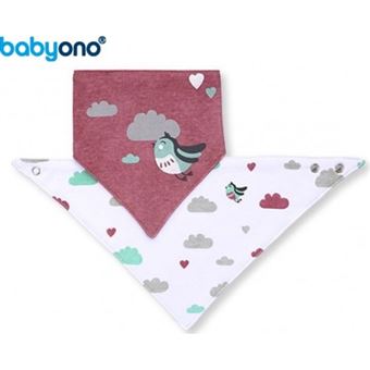 Babete Baby Ono | ""Bandana"" Pássaros - 1