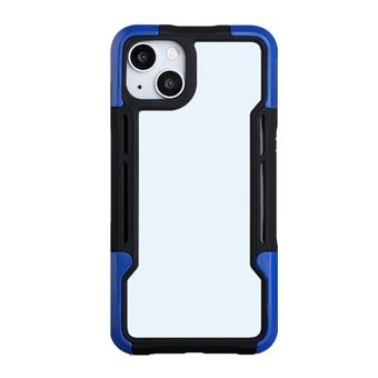 Capa e TPU + acrílico trava-queda, híbrido Preto/Azul para iPhone 13 6.1'' - 1