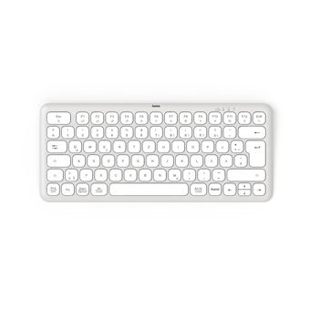 Teclado Wireless Hama WK-500 | Idioma: Alemão | Cinzento, Branco - 1