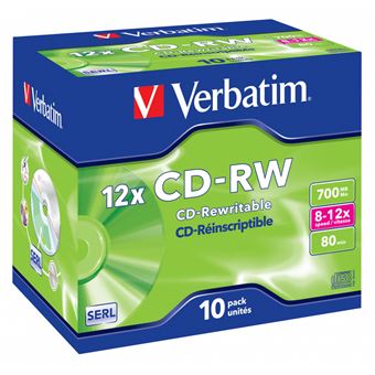 Cd Virgem Verbatim CD-RW 12x - 1