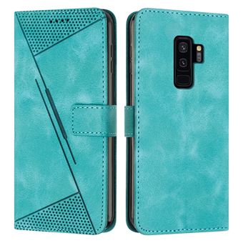 Capa FOXDOCK para Samsung Galaxy S9 Plus | Pele | Flip | 3 Compartimentos para Cartões | Verde - 1
