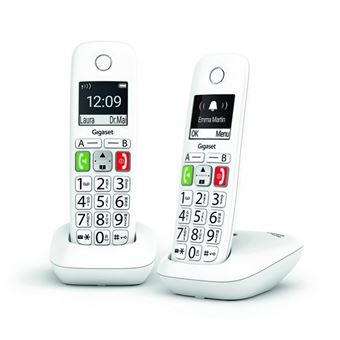 Telefone Gigaset E290 Duo | Branco - 1