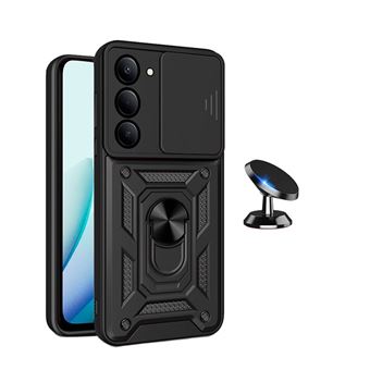Kit Suporte Magnético + Capa Magnetic Slide Window PHONECARE para Xiaomi Redmi 15 4G - Preto - 1