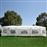 Tenda com Cobertura Gazebo Outsunny - Branco - 90g / m2 Armação de Metal - 9x3x2,55 m_0