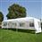 Tenda com Cobertura Gazebo Outsunny - Branco - 90g / m2 Armação de Metal - 9x3x2,55 m_2