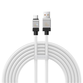 Cabo BASEUS CAKW000702 | USB-C para Type-C | 100W | 2 m - Branco - 1