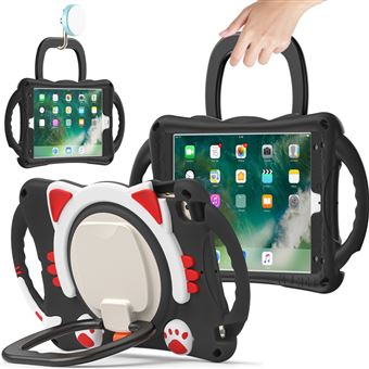 Capa e TPU com Suporte Giratório Robusto 3 em 1 preto/Vermelho Magunivers para iPad Mini/2/3/4/mini (2019) 7.9 inch - 1