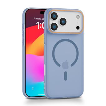 Capa PC com magnético, textura fosca e macia V-REEL QT07 para iPhone 17 Pro Max - Azul - 1