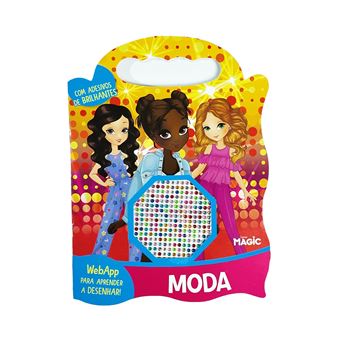 Moda - Meu Livro De Desenhos Com Adesivos Brilhantes - 1