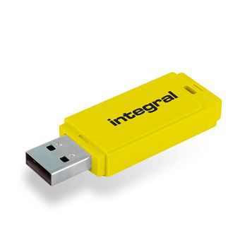 Unidade de Memória Usb Integral INFD64GBNEONYL | Amarelo - 1