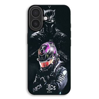 Capa Maniacase para iPhone 17 | Lewis Hamilton Pantera Negra - 1