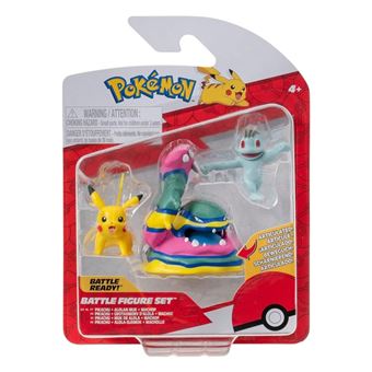 Figuras Pokémon  Machoc, Pikachu, Alolan Grotadmorv - 1