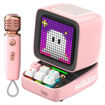 Coluna Portátil Mono Divoom Ditoo-Mic Mini | Rosa - 1