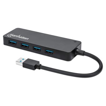 hub de interface Manhattan 164900 USB 3.0 (3.1 Gen 1) Type-A 5000 Mbit/s Preto