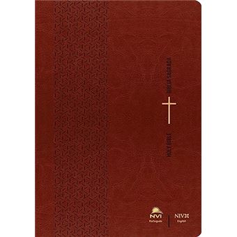 Bíblia Nvi Português Inglês Capa Marrom - 1