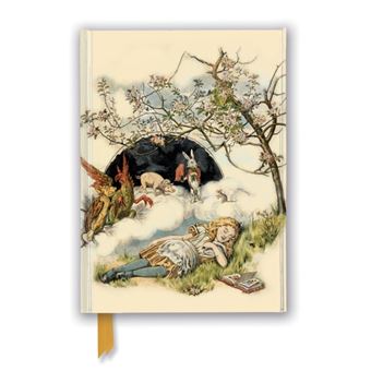 British Library Alice Asleep From Alices Adventures In Wonderland Foiled Journal By Flame Tree Publishing - 1