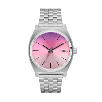 Relógio Homem Nixon Time Teller A045-5356 | Aço Inoxidável Prateado | Mostrador Rosa Degradê - 1
