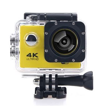 Câmara de Vídeo Desportiva Arzopa Go Pro 4k com Comando - Amarelo - 1