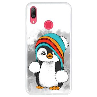 Capa Hapdey para Huawei Y7 2019 - Y7 Prime 2019 Design Pinguim Bebé em Silicone Flexível e TPU