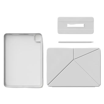 Capa Luckybutterfly para Ipad Air4 Air5 10.9" | Magnético Separável | Cinza | com Película de Vidro Temperado - 1