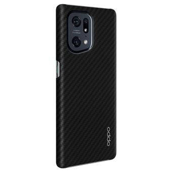 Capa Para Oppo Find X5 Rígida Fibra Aramida Fina Original - Preto - 1