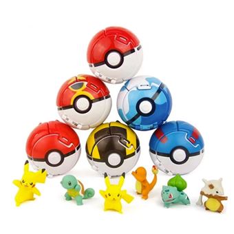 Figuras Brinquedos Infantis DreamWorks | Pokémon | 6 Peças | 3.5 cm - 1