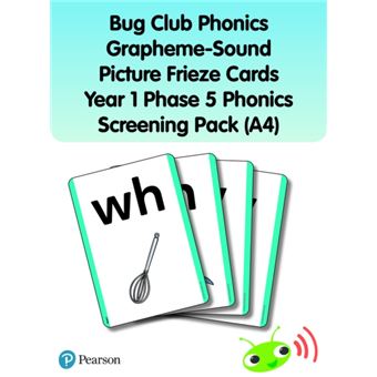 Bug Club Phonics Graphemesound Picture Frieze Cards Year 1 Phase 5 Phonics Screening Pack A4 - 1