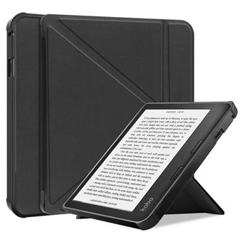 Capa PU função despertar/dormir automático com apoio, preto Magunivers para Kobo Sage - 1