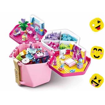 Cubo de Bloco Rosa Sluban - 1