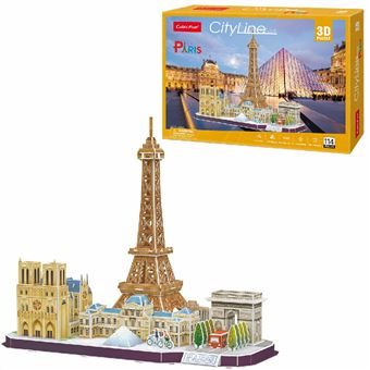 Puzzle 3D CubicFun Edifícios MC254h | 114 Peças - 1